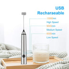 USB Rechargeable Frother for Lattes & Cappuccinos