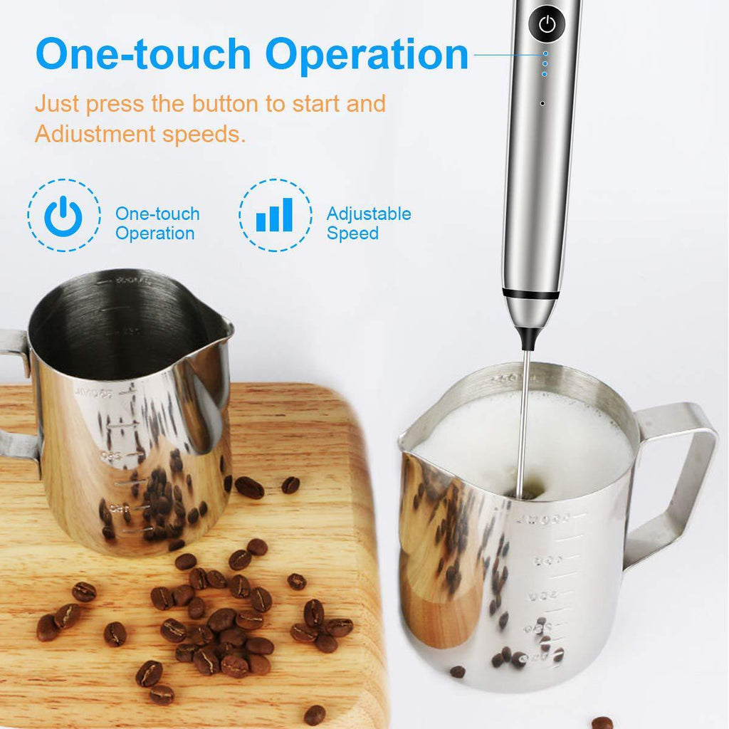 USB Rechargeable Frother for Lattes & Cappuccinos