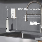 USB Rechargeable Frother for Lattes & Cappuccinos