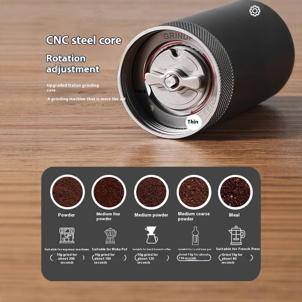 Hand-Crank Coffee Grinder for Fresh Brews